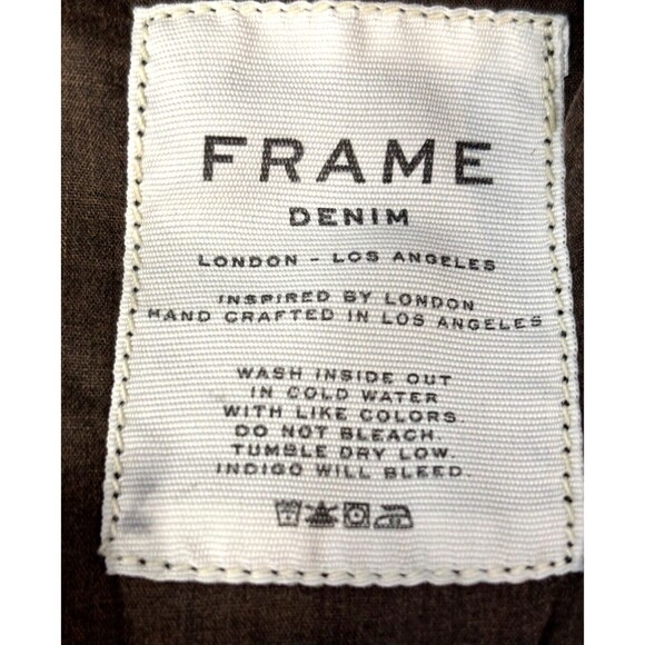 FRAME Denim Jeans Medium Wash Blue Ankle Le Skinny Soft Stretch Distressed Sz 27 - Picture 5 of 8